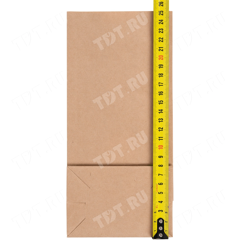 Крафт пакет с круглым окном, двухслойный, 70 г/м², 12*8*25 см, ламинированный