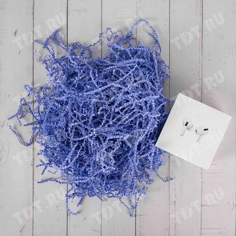 Бумажный наполнитель «Колокольчики», цветная бумага, сине-фиолетовый, 1 кг