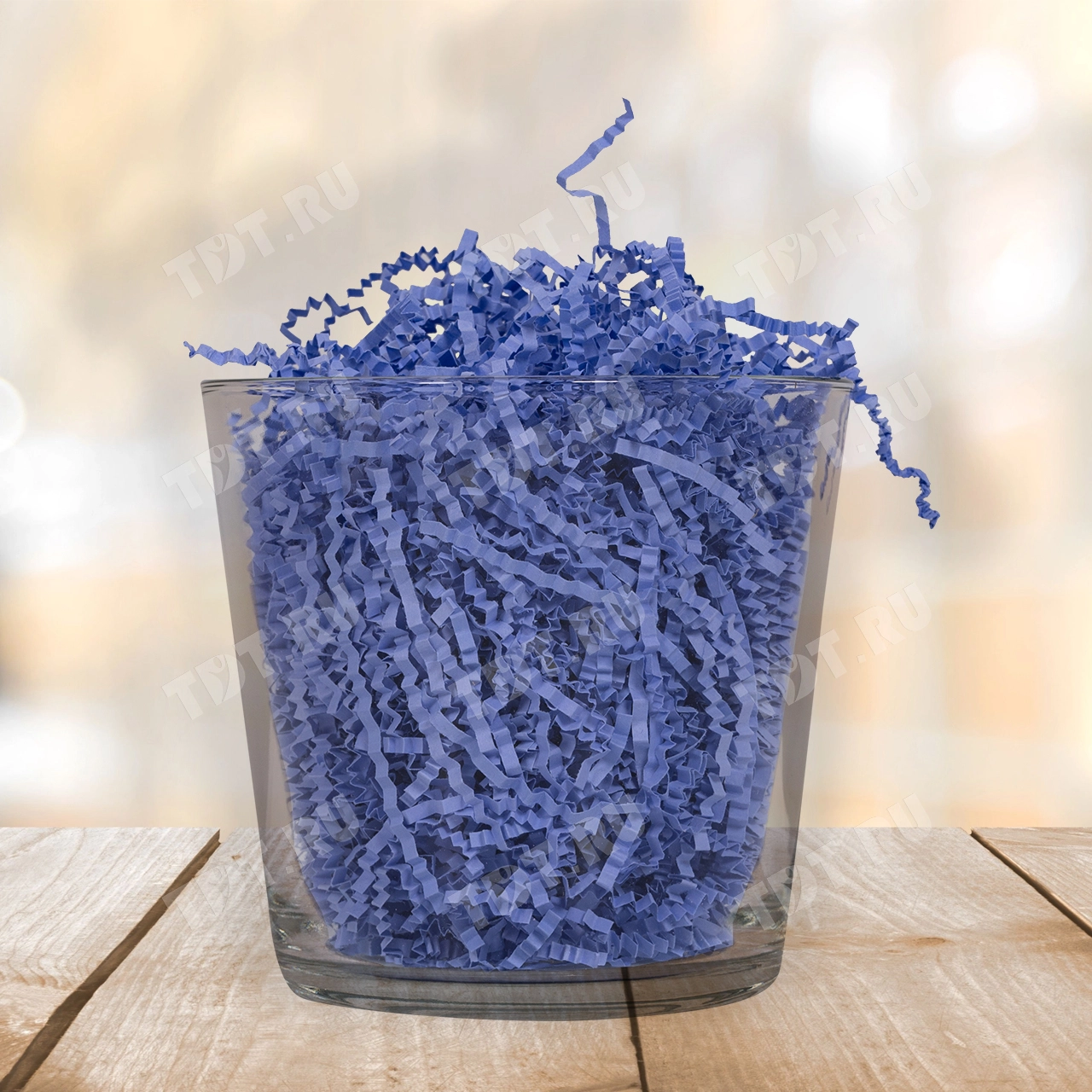 Бумажный наполнитель «Колокольчики», цветная бумага, сине-фиолетовый, 1 кг