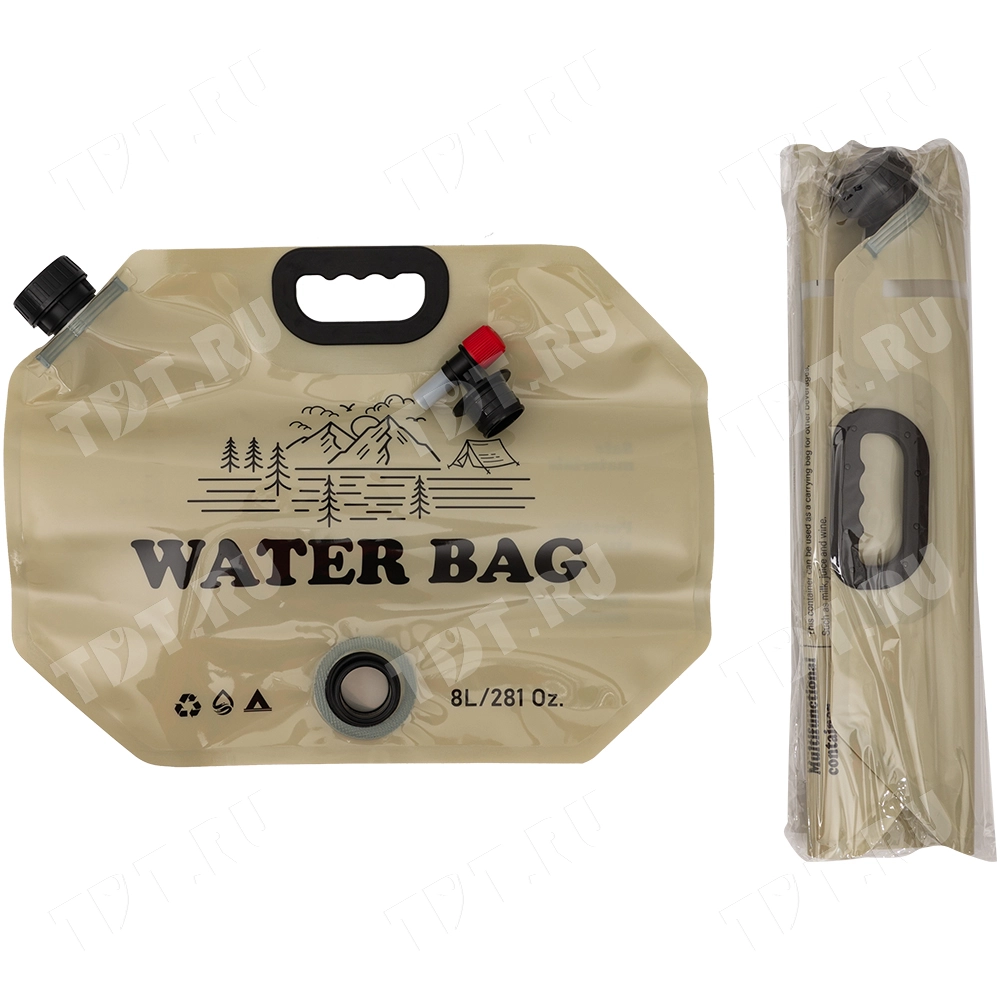 Складная сумка для хранения воды, с краном, 420*75*310 мм, 8 л