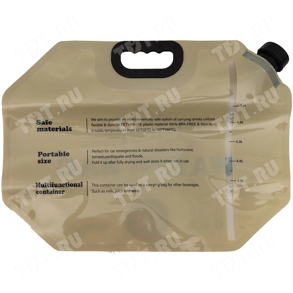 Складная сумка для хранения воды, с краном, 420*75*310 мм, 8 л