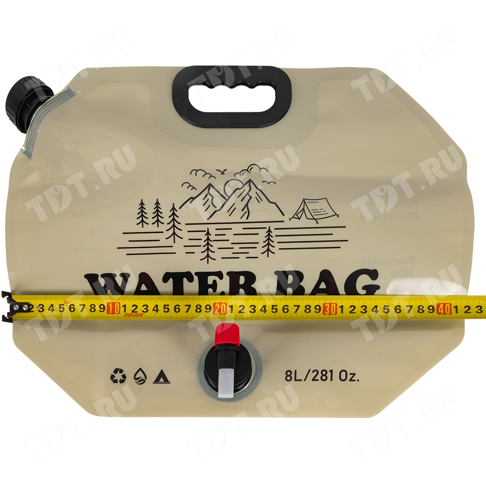 Складная сумка для хранения воды, с краном, 420*75*310 мм, 8 л