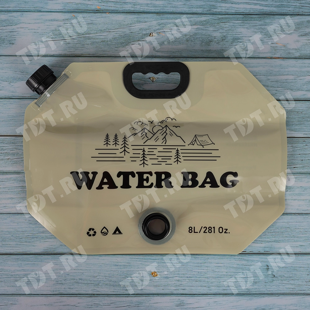 Складная сумка для хранения воды, с краном, 420*75*310 мм, 8 л