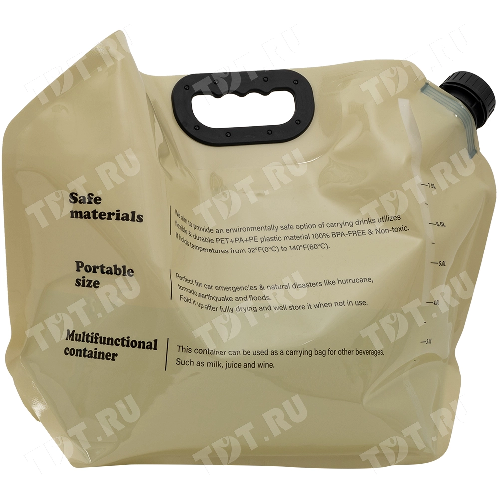 Складная сумка для хранения воды, с краном, 420*75*310 мм, 8 л