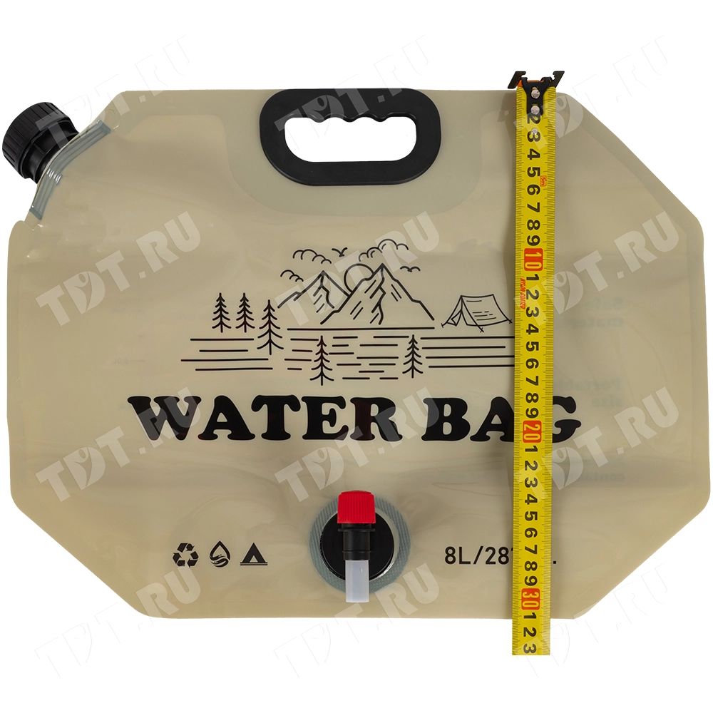 Складная сумка для хранения воды, с краном, 420*75*310 мм, 8 л