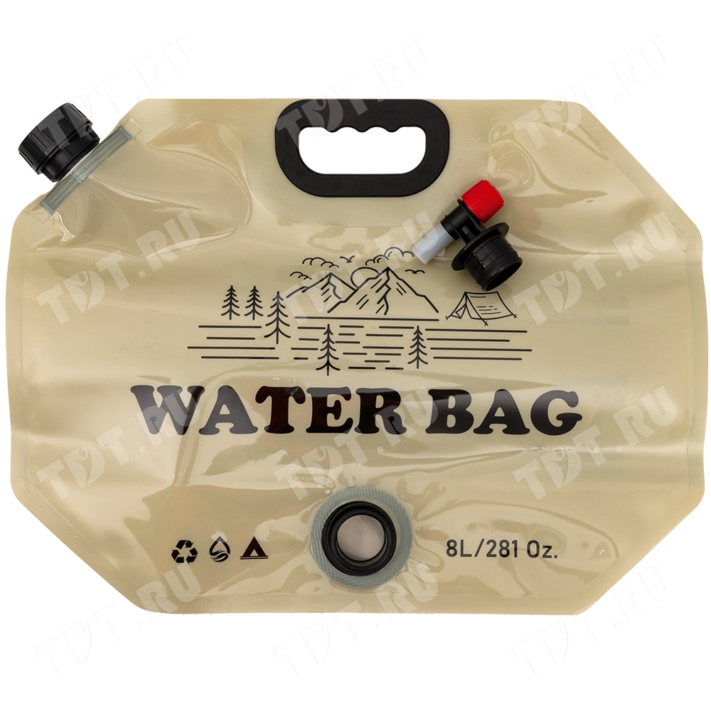 Складная сумка для хранения воды, с краном, 420*75*310 мм, 8 л