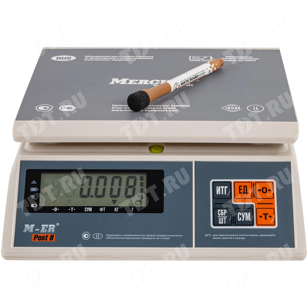 Маркер с ластиком Gxin G-208CL/8 для магнитной доски, набор 8 цветов, 2 мм, 8 шт./уп.