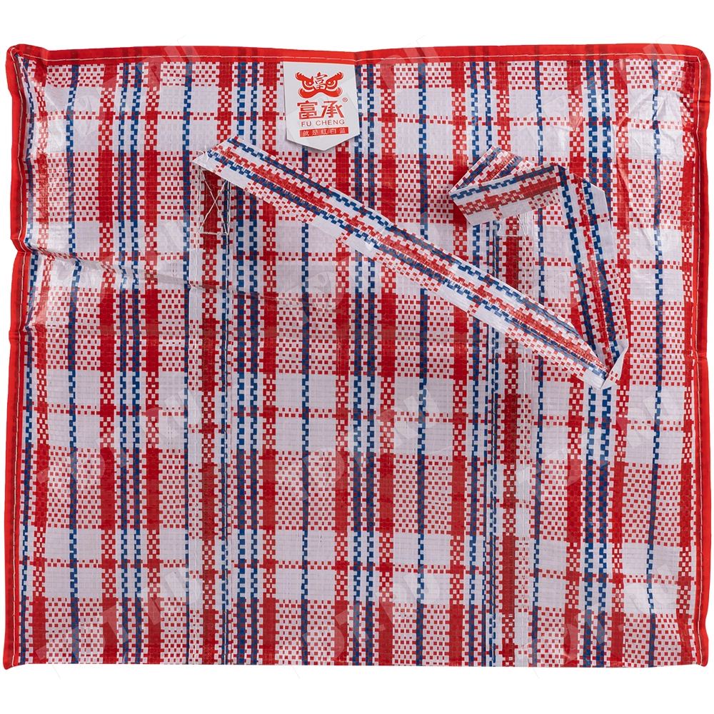 Сумка однослойная хозяйственная, 36 л, 45*20*40 см, красно-синяя