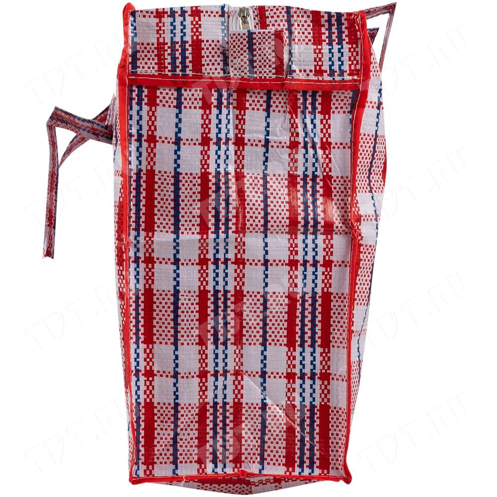 Сумка однослойная хозяйственная, 36 л, 45*20*40 см, красно-синяя