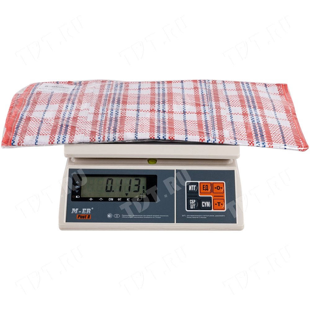 Сумка однослойная хозяйственная, 36 л, 45*20*40 см, красно-синяя