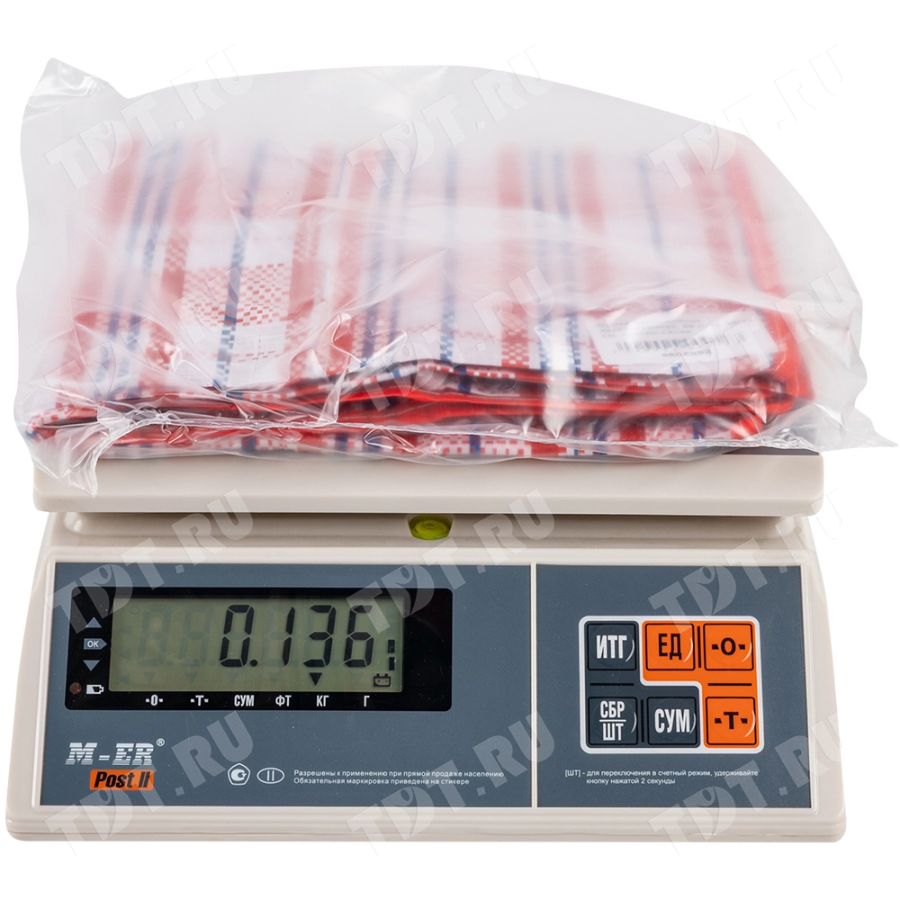 Сумка однослойная хозяйственная, 56 л, 50*25*45 см, красно-синяя