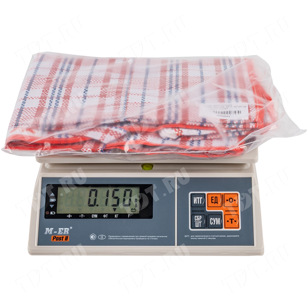 Сумка однослойная хозяйственная, 68 л, 60*25*45 см, красно-синяя