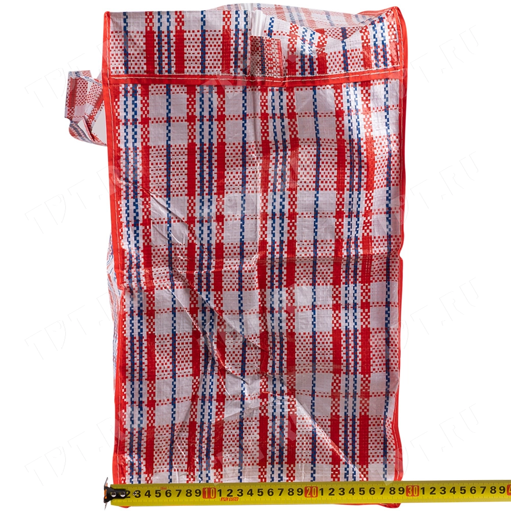 Сумка однослойная хозяйственная, 105 л, 70*30*50 см, красно-синяя