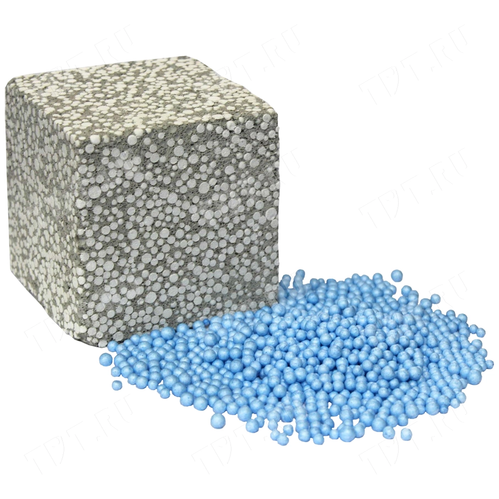 Гранулы пенополистирола для стяжки, голубые, 400 л