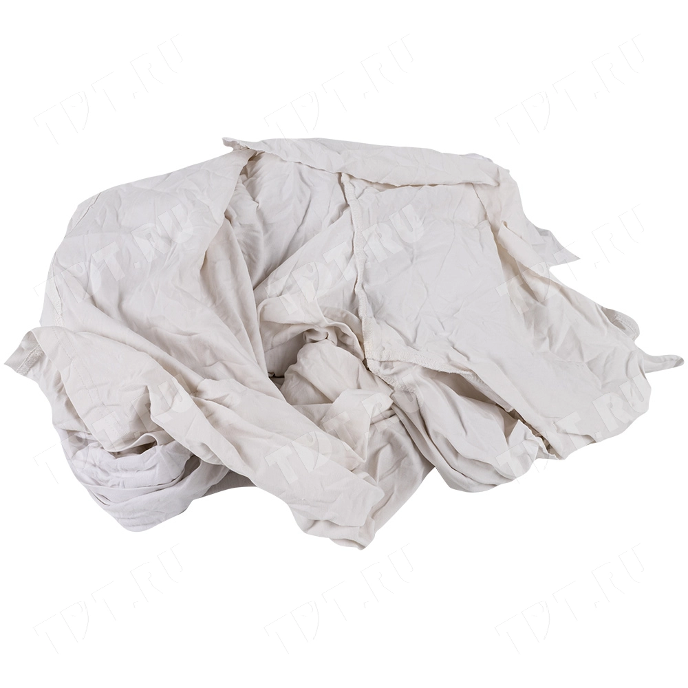 Трикотажная ветошь, белая, 10 кг