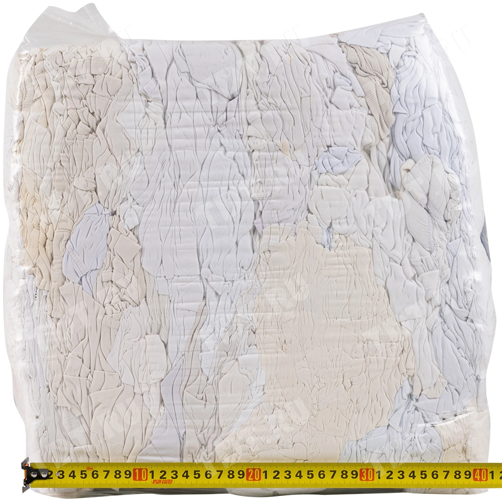 Трикотажная ветошь, белая, 10 кг