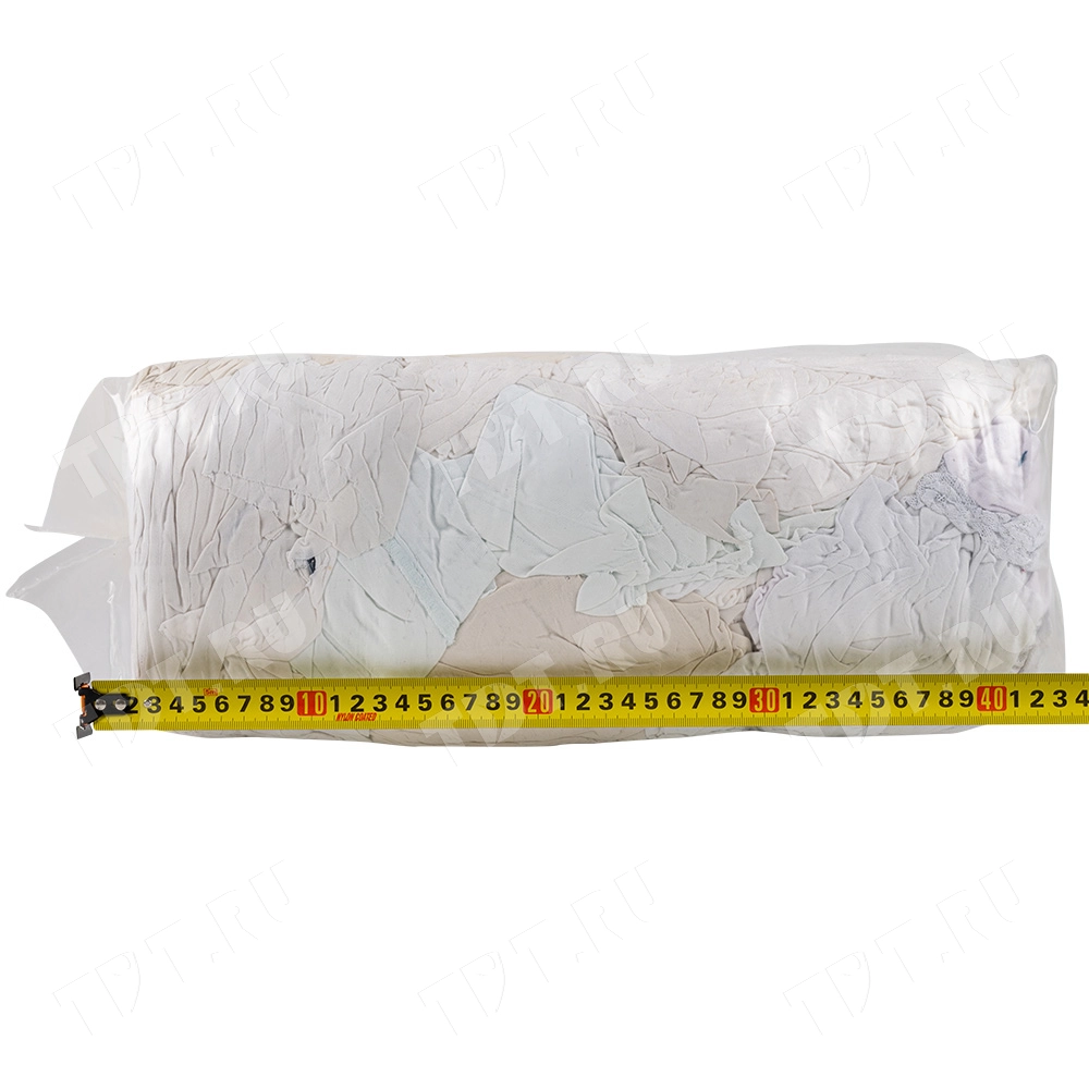 Трикотажная ветошь, белая, 10 кг