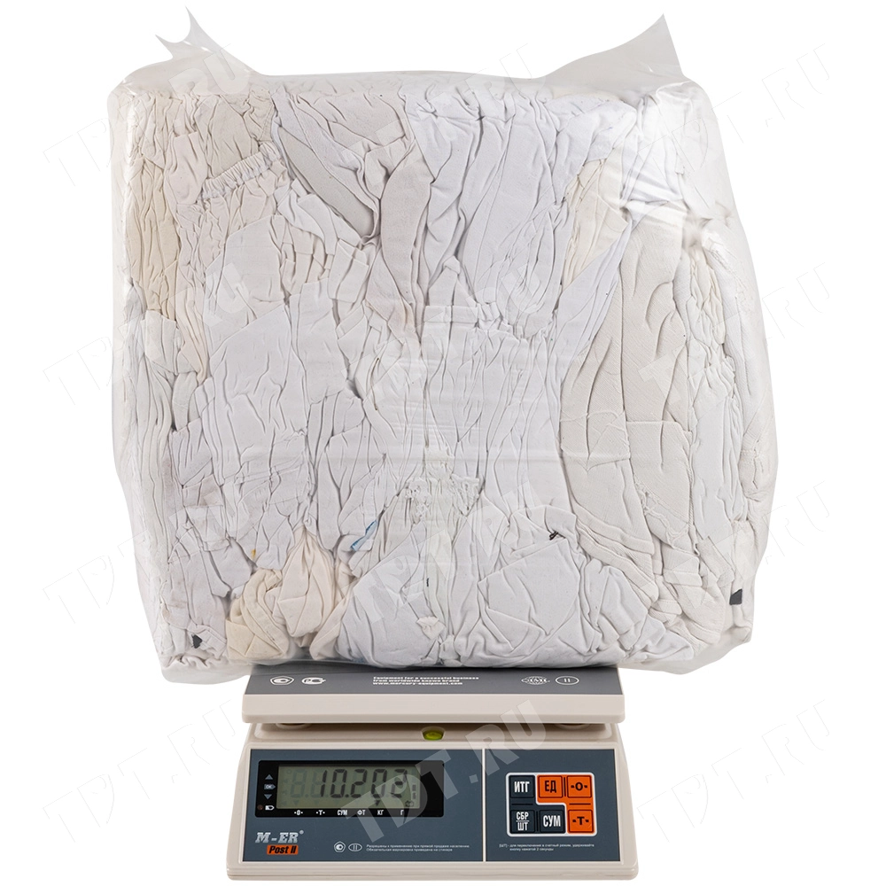 Постельная ветошь, белая, 10 кг