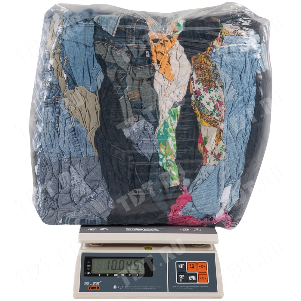 Ветошь ассорти, цветная, 10 кг