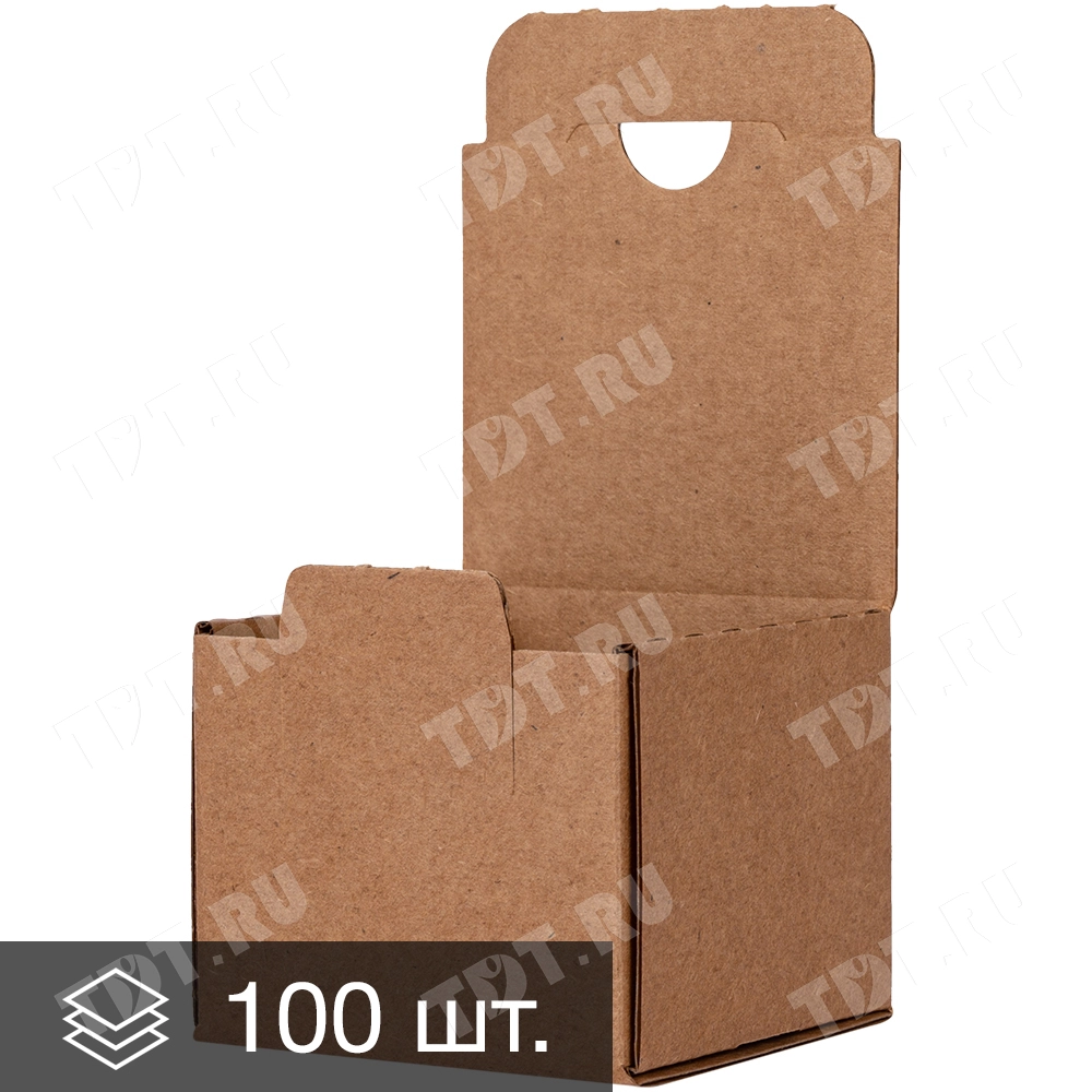Самосборныйкороб№235-МК,сязычком,70*70*60мм,Т-21Е,100шт.