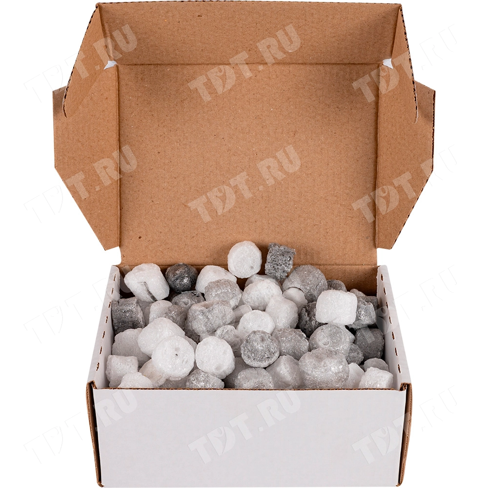 Наполнитель полистирольный «Конфетти», чёрно-белый, 10 л