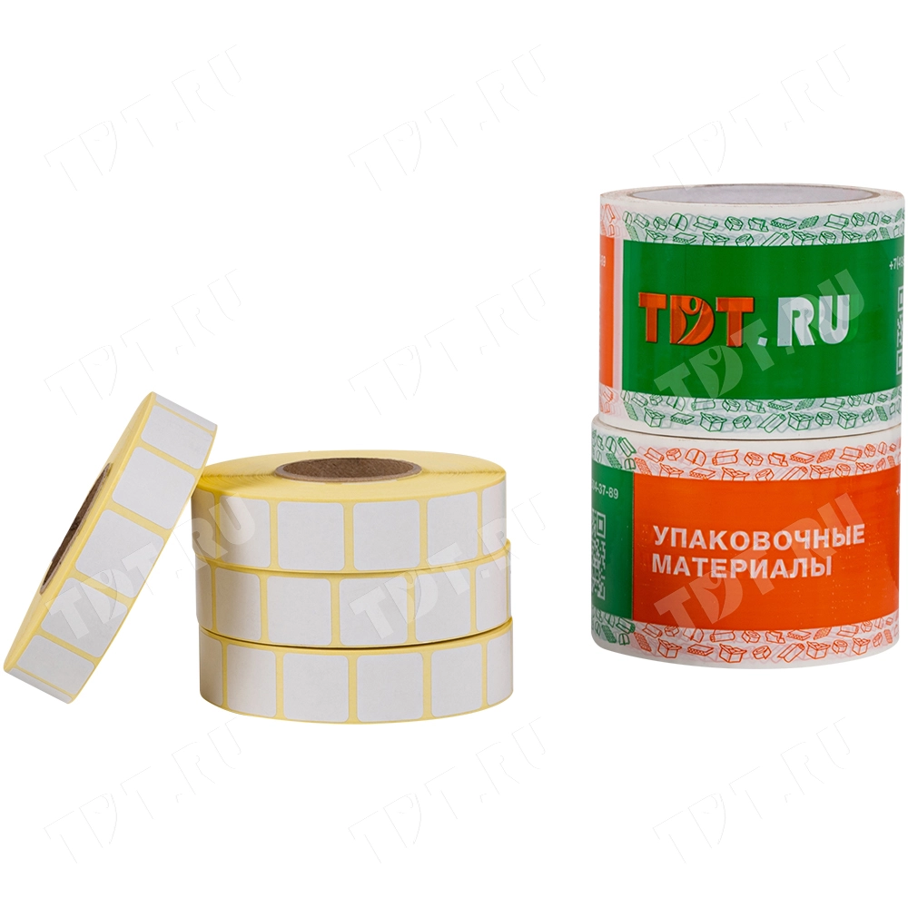 Термоэтикетки ЭКО 20*20 мм (этикетки для «Честный знак»), втулка 40 мм, 2000 шт./рол.