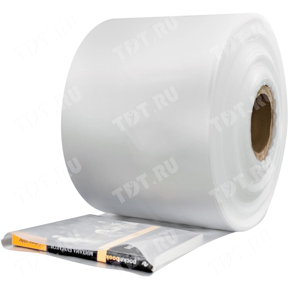 Рукав ПВД прозрачный, 27 см, 80 мкм, 250 м, 10 кг