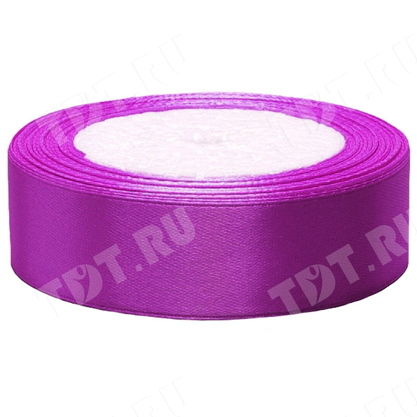 Атласная лента, фиолетовая, 25мм*23м