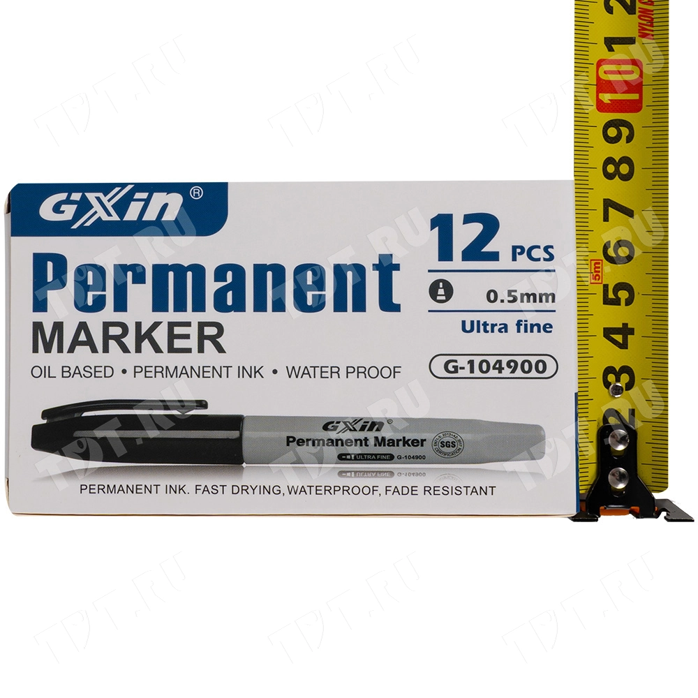 Маркер перманентный Gxin G-104900, черный, 0.5 мм, 1 шт.