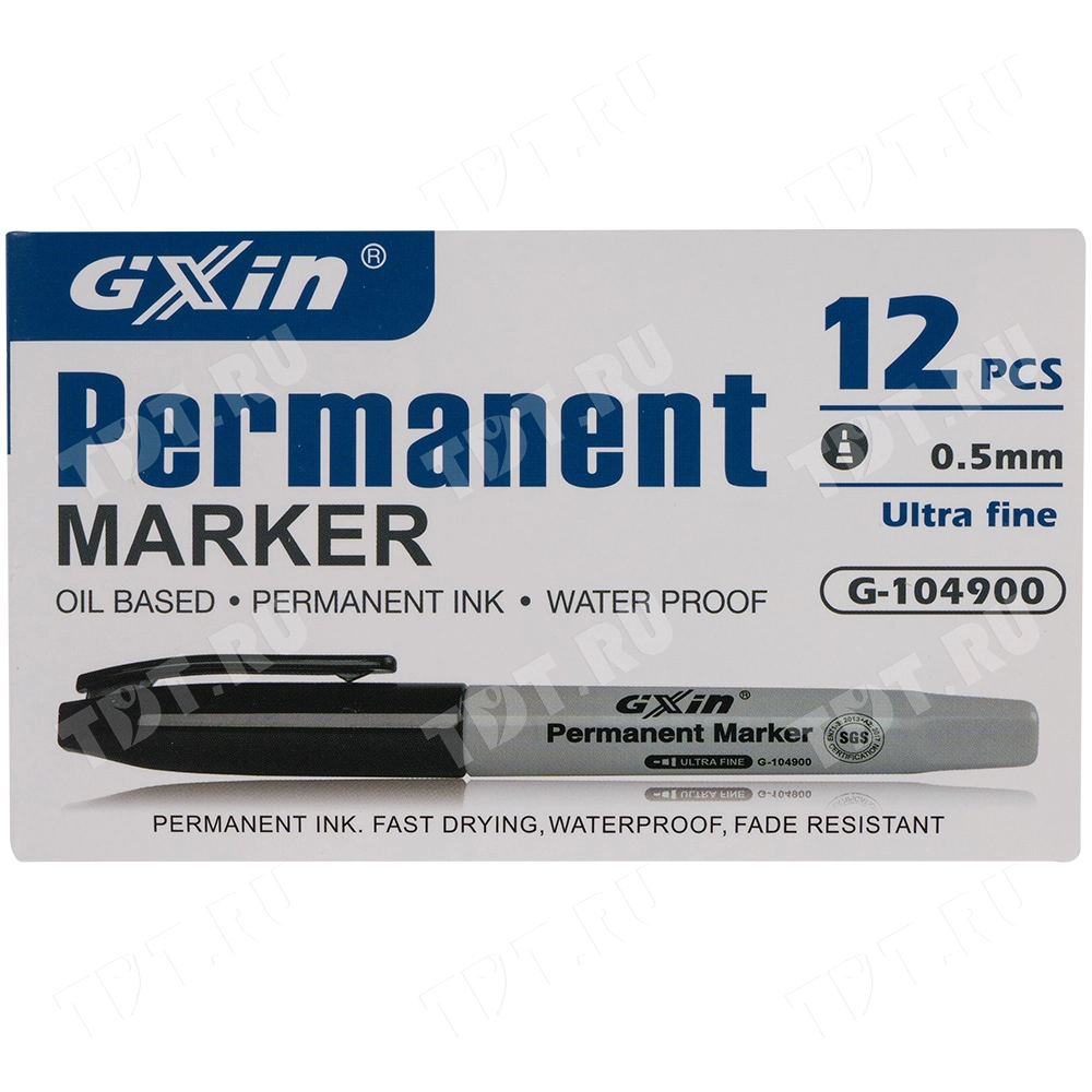 Маркер перманентный Gxin G-104900, красный, 0.5 мм, 1 шт.