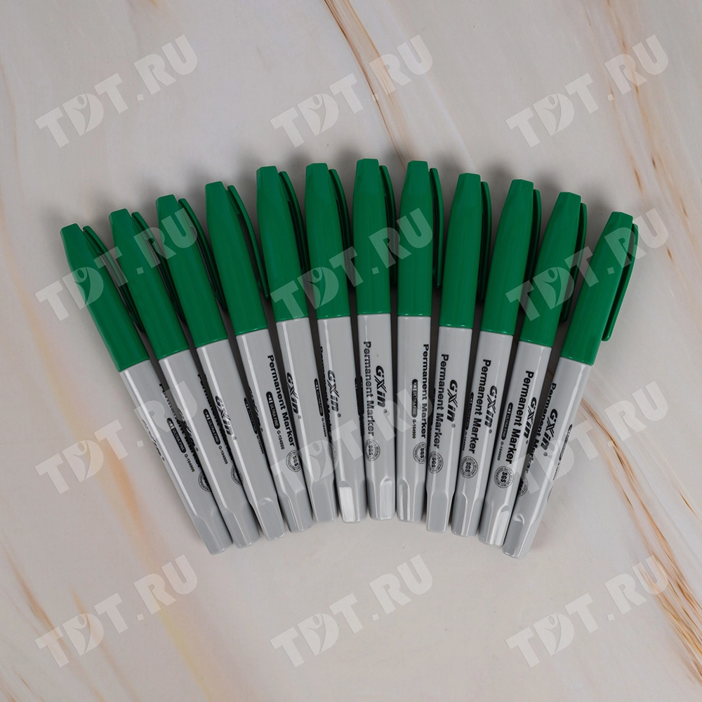 Маркер перманентный Gxin G-104900, зеленый, 0.5 мм, 1 шт.