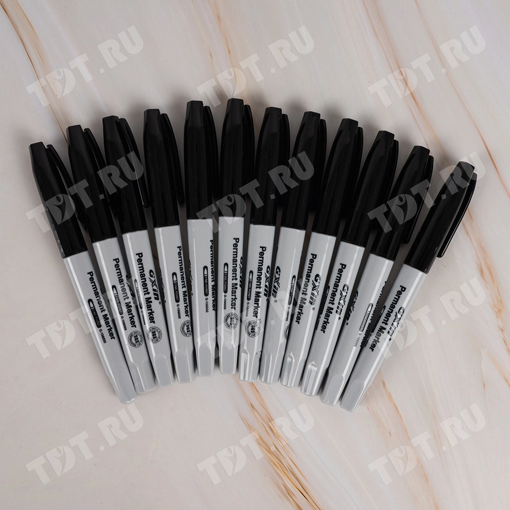 Маркер перманентный Gxin G-106000, черный, 1-2 мм, 1 шт.