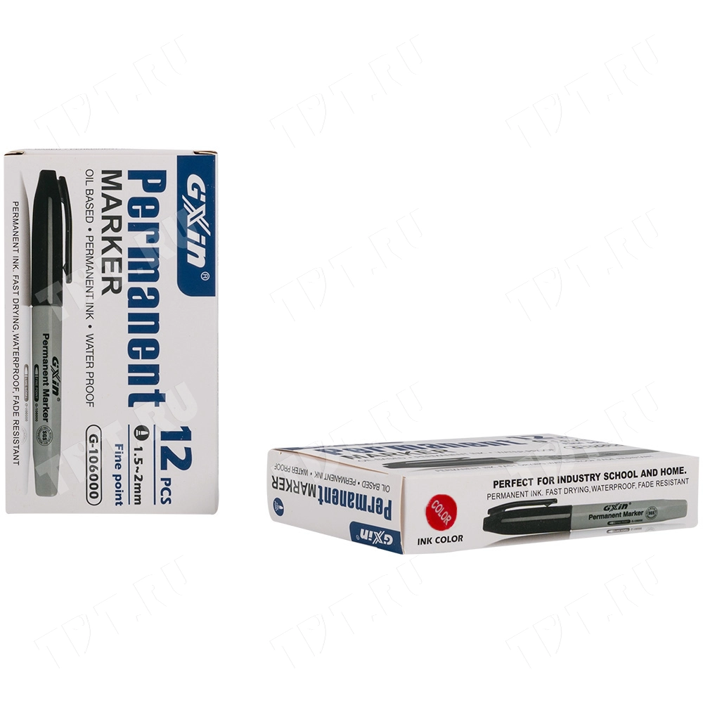 Маркер перманентный Gxin G-106000, красный, 1-2 мм, 1 шт.