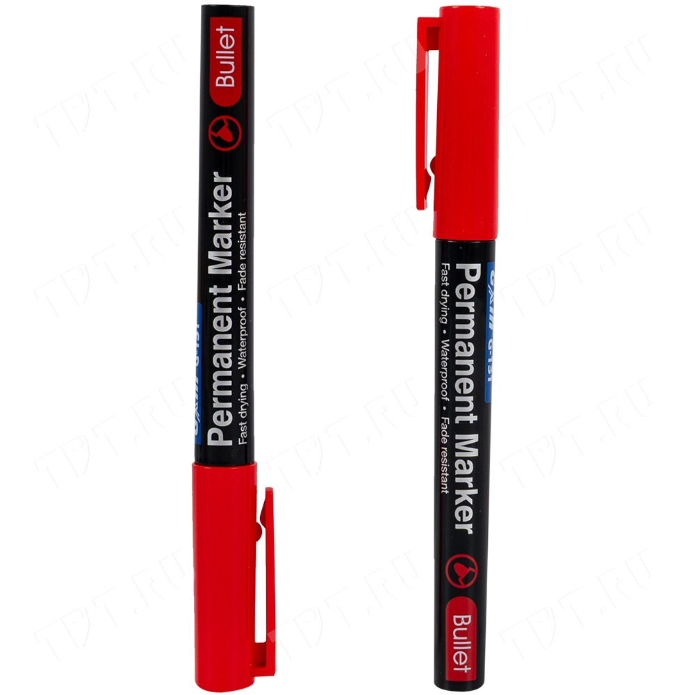 Маркер перманентный Gxin G-131, красный, 1-1.5 мм, 1 шт.