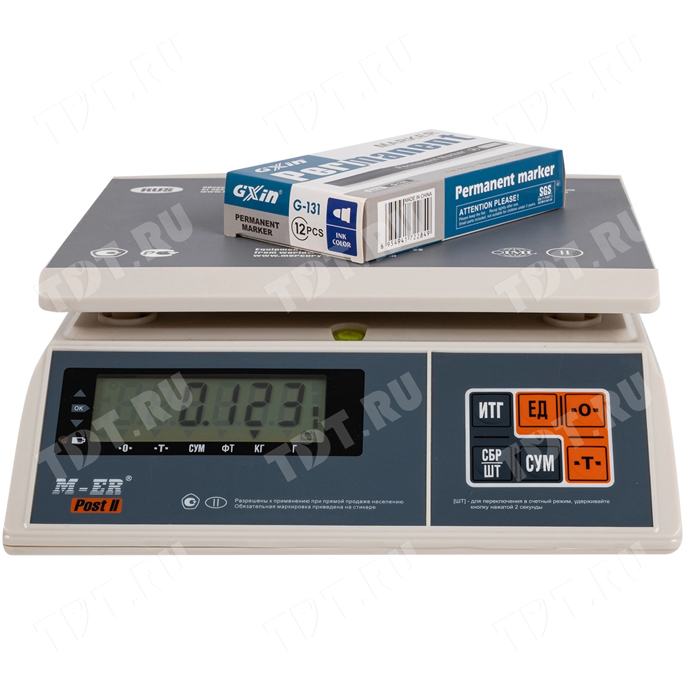 Маркер перманентный Gxin G-131, синий, 1-1.5 мм, 1 шт.