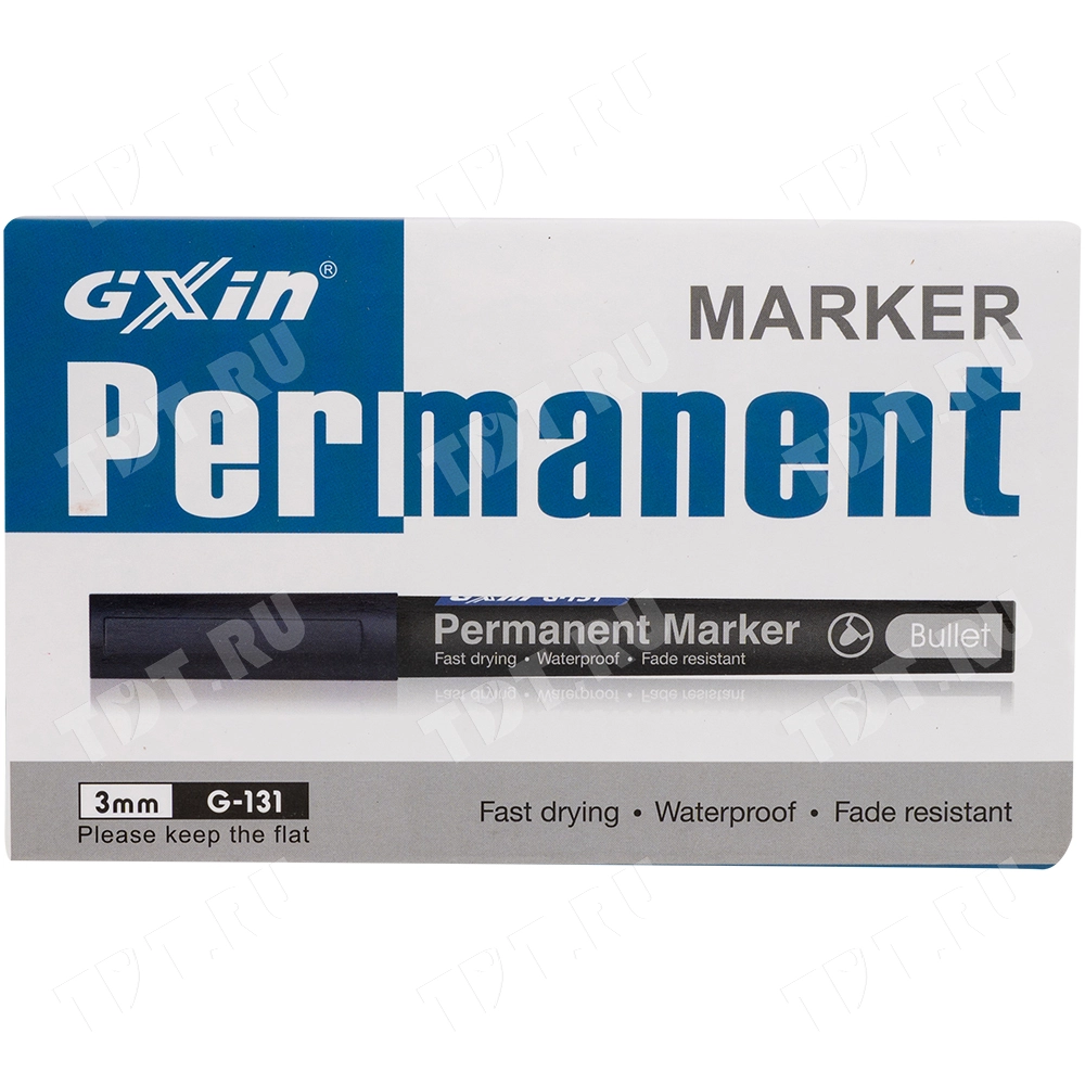 Маркер перманентный Gxin G-131, зеленый, 1-1.5 мм, 1 шт.