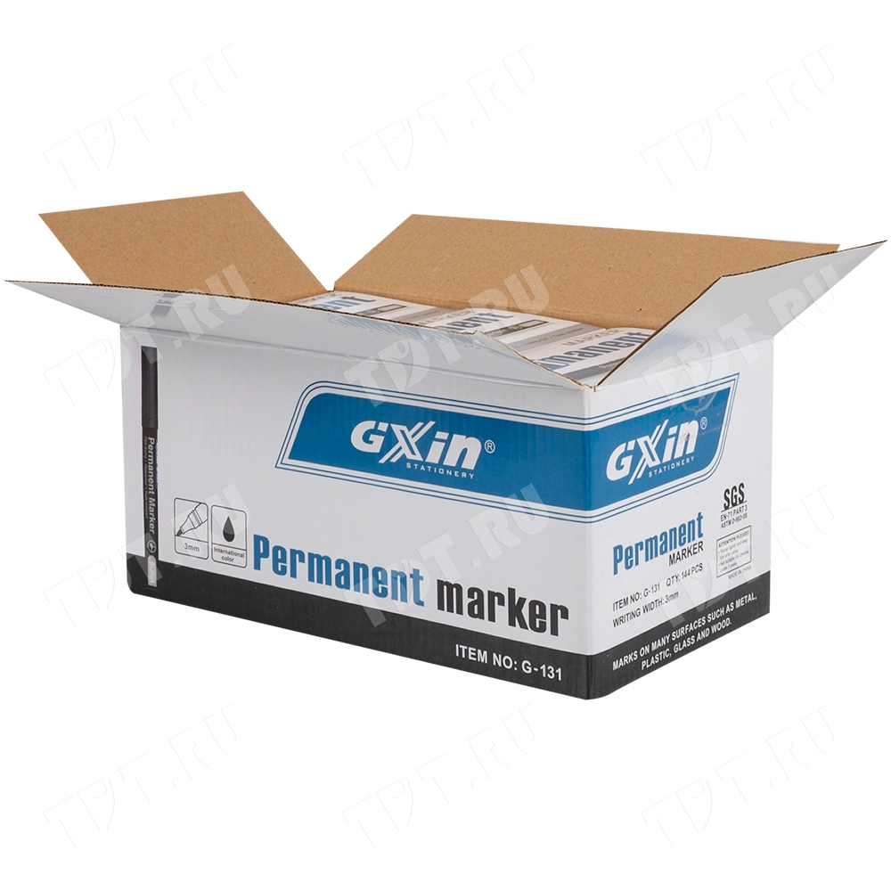 Маркер перманентный Gxin G-131, зеленый, 1-1.5 мм, 1 шт.