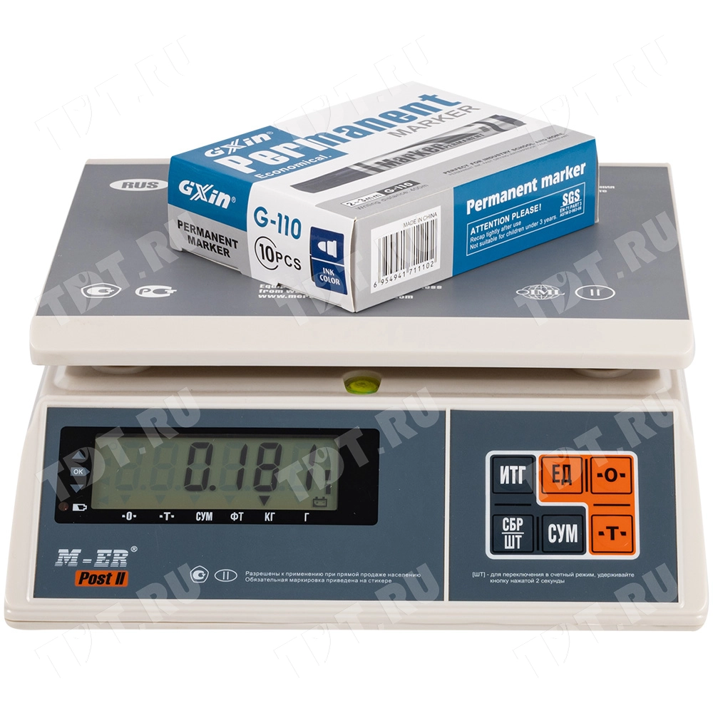 Маркер перманентный Gxin G-110, синий, 2-3 мм, 1 шт.