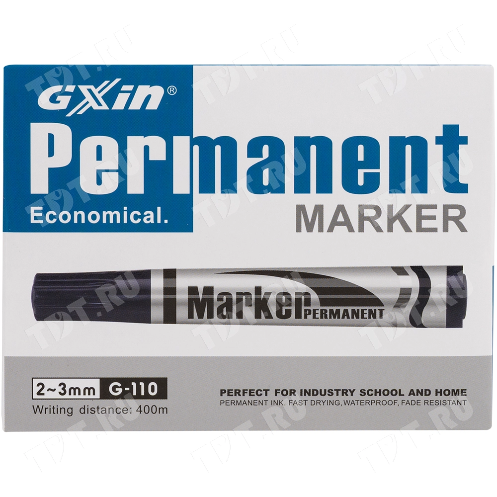 Маркер перманентный Gxin G-110, синий, 2-3 мм, 1 шт.