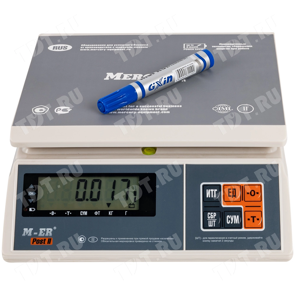 Маркер перманентный Gxin G-110, синий, 2-3 мм, 1 шт.