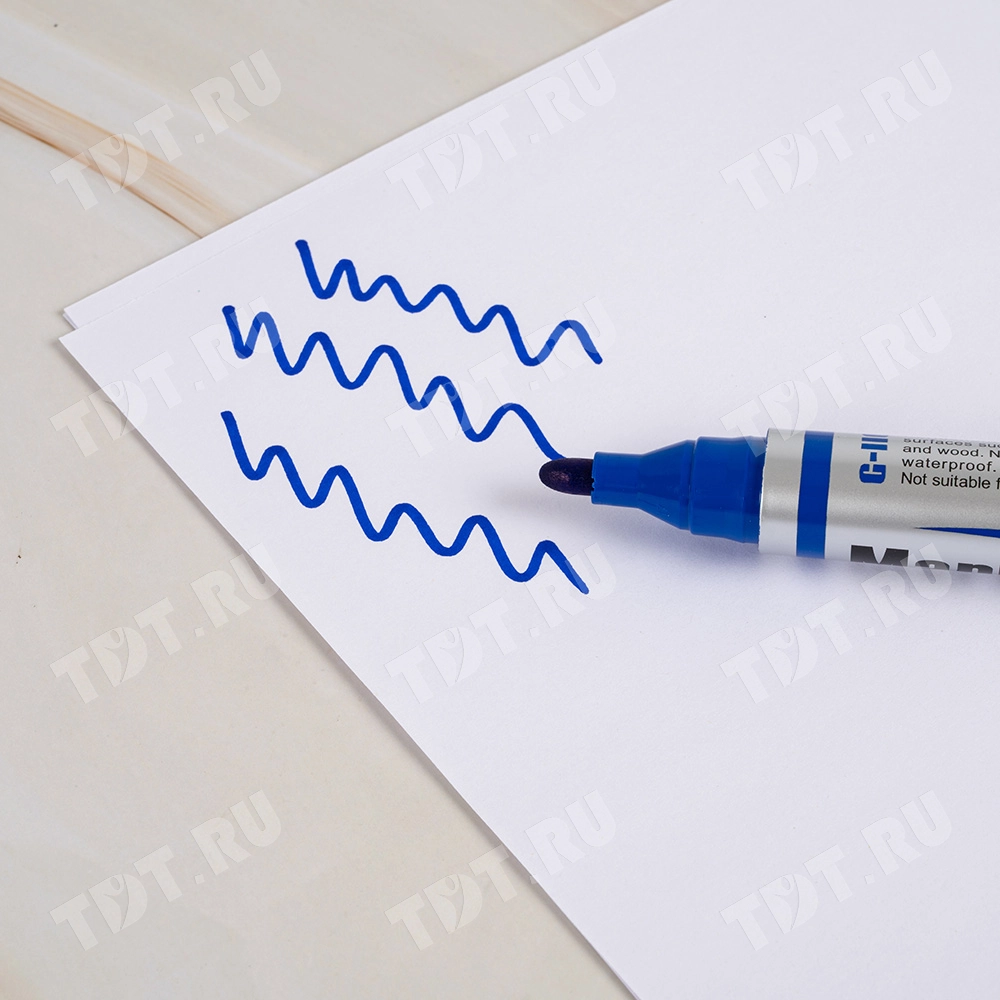 Маркер перманентный Gxin G-110, синий, 2-3 мм, 1 шт.