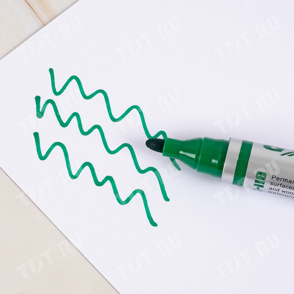 Маркер перманентный Gxin G-110, зеленый, 2-3 мм, 1 шт.