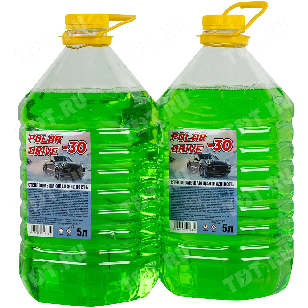 Незамерзающая жидкость для омывателя автостекол Polar Drive, 5 л