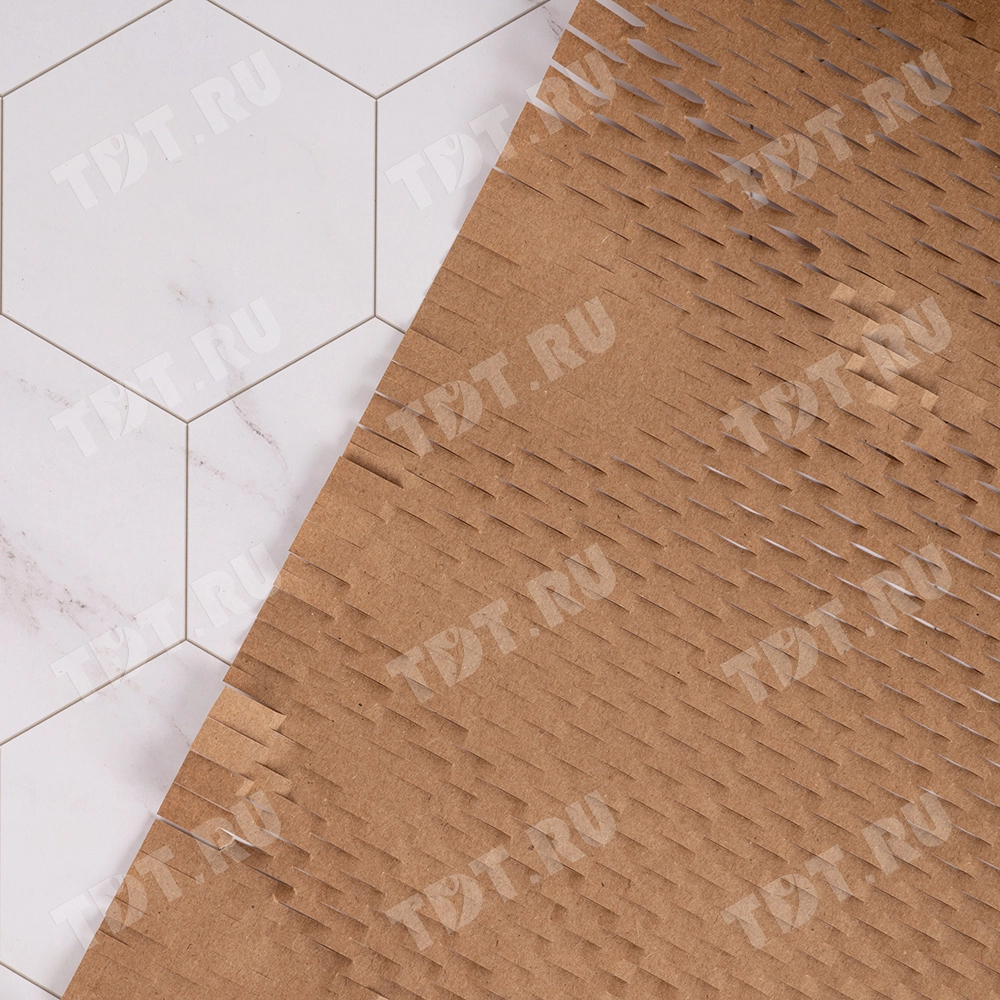 Рулон сотовой оберточной бумаги, крафт, 50*0.5 м