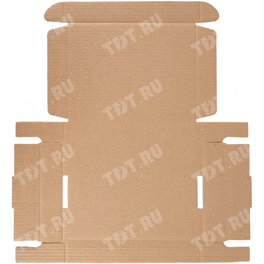 Самосборный короб «Бантик», бурый, 260*195*42 мм, Т-23 В