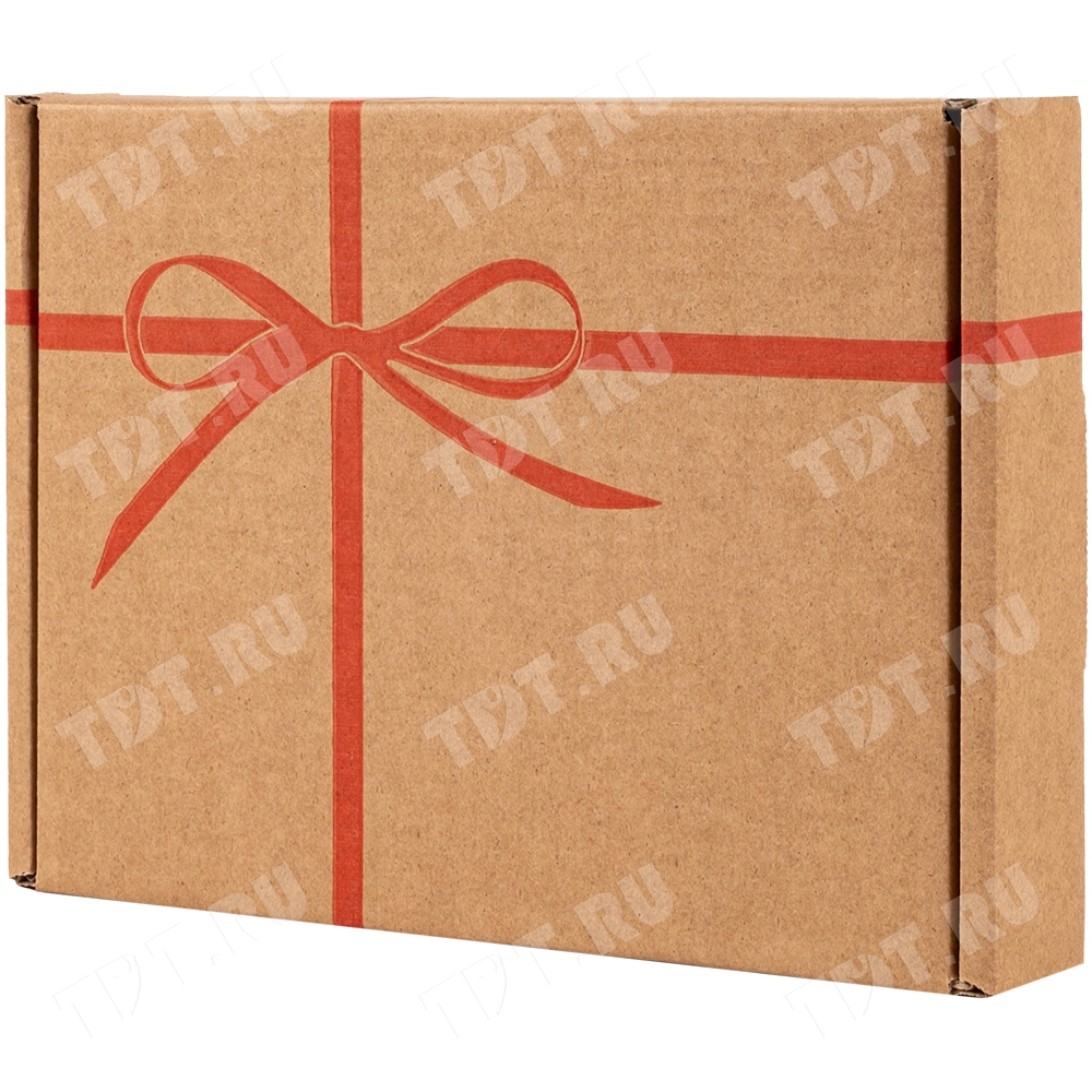 Самосборный короб «Бантик», бурый, 260*195*42 мм, Т-23 В