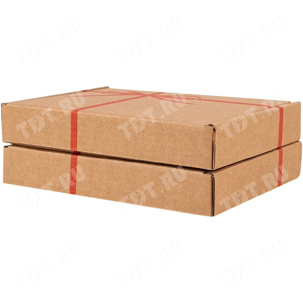 Самосборный короб «Бантик», бурый, 260*195*42 мм, Т-23 В