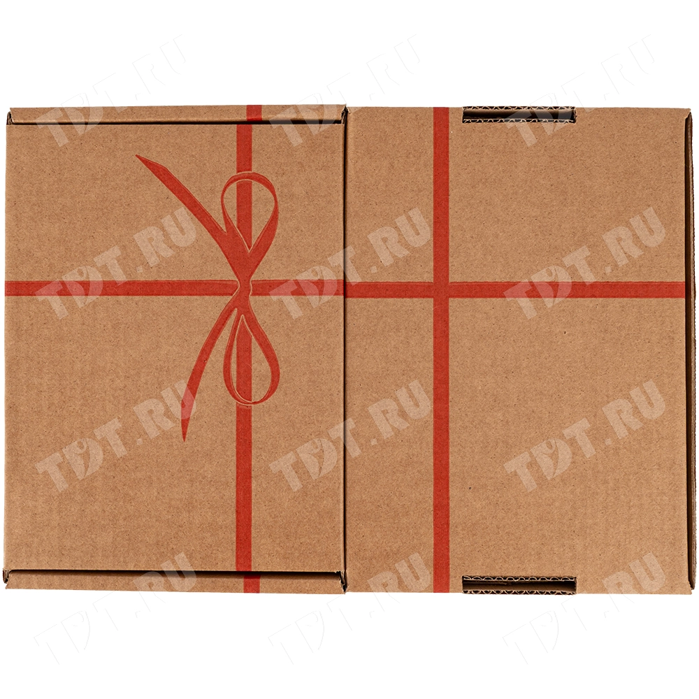 Самосборный короб «Бантик», бурый, 260*195*42 мм, Т-23 В