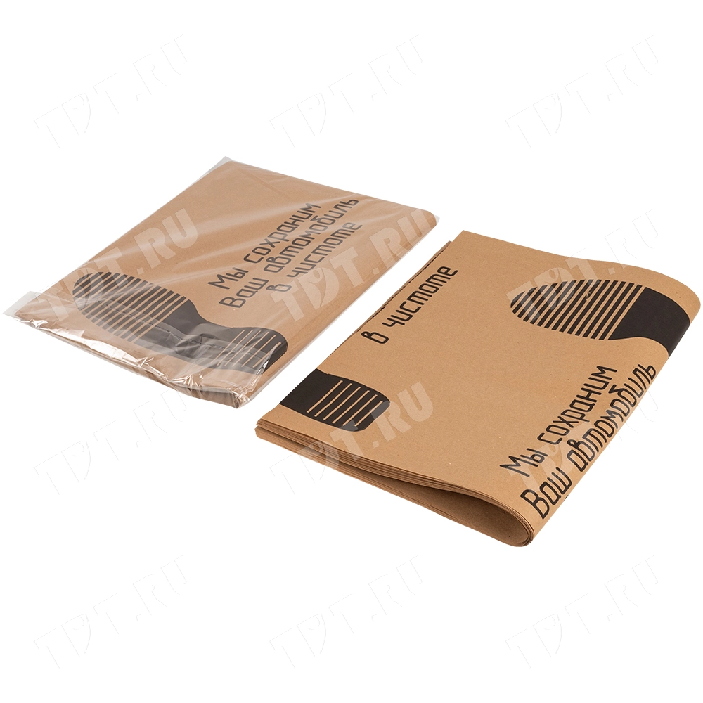 Бумажный одноразовый коврик для автомобиля, 38*60 см, 20 листов