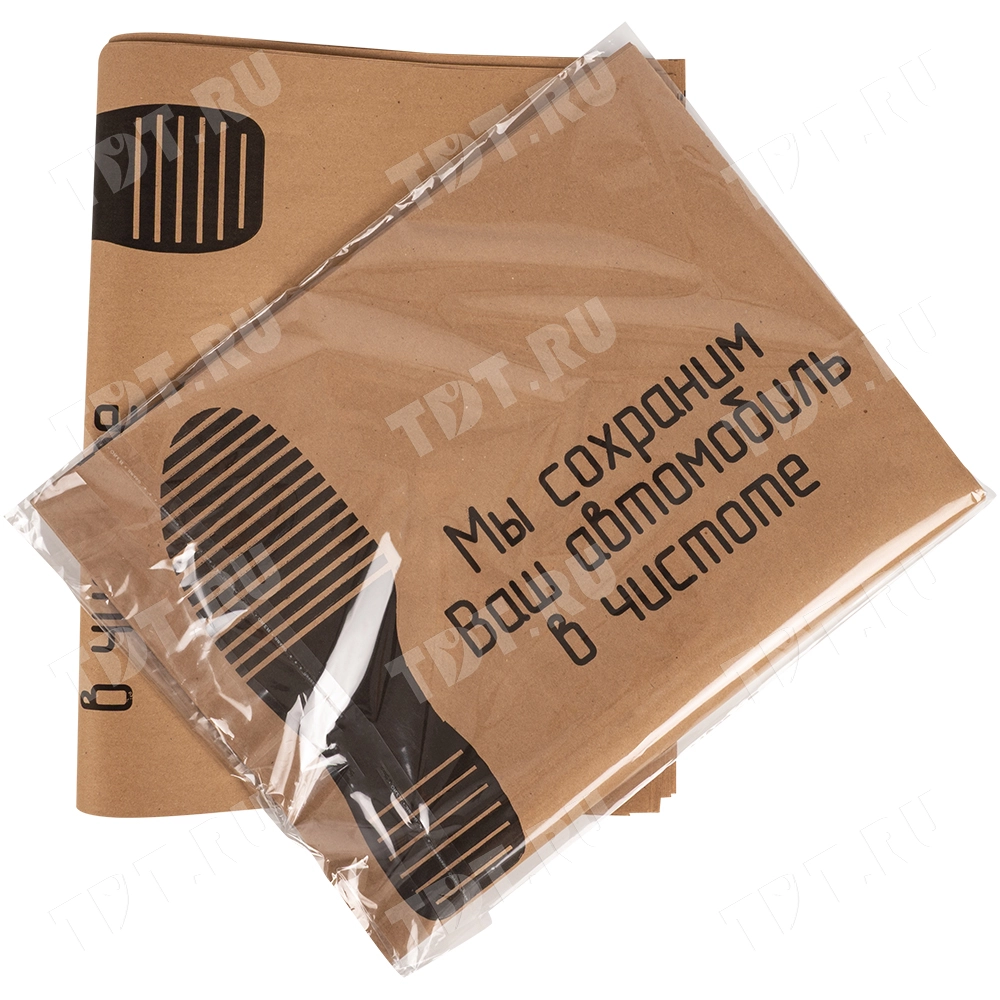 Бумажный одноразовый коврик для автомобиля, 38*60 см, 20 листов